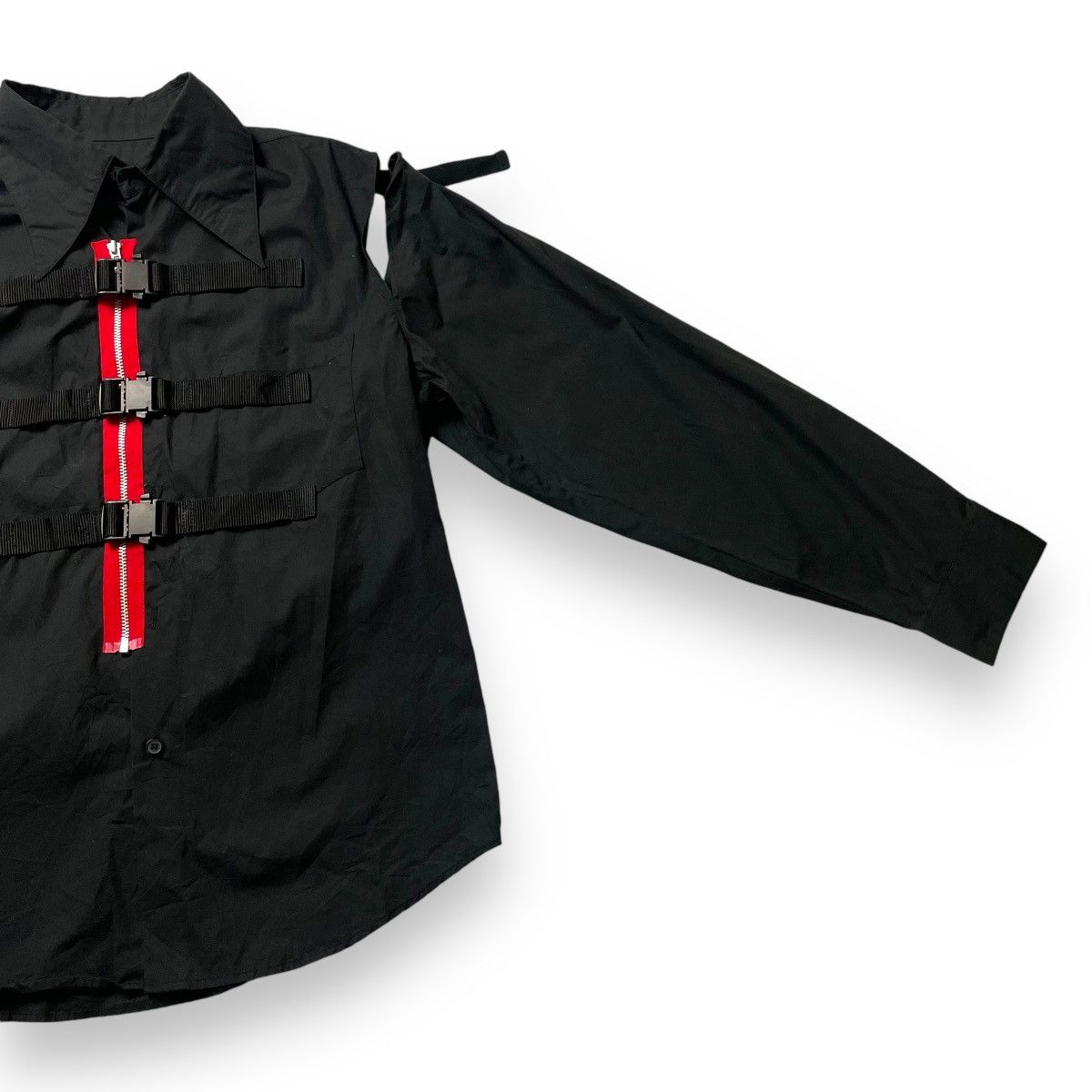 Japanese Brand 🇯🇵 ACID JAZZ MEN BONDAGE MAD PUNK GOTHIC LIGHT JACKET Size US M / EU 48-50 / 2 - 6 Thumbnail