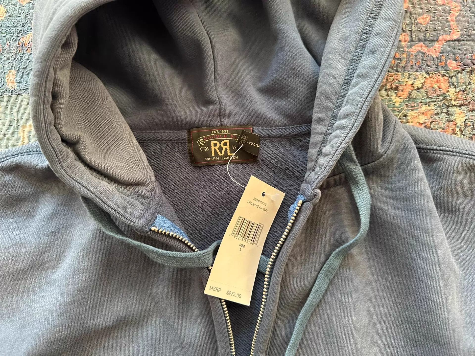 RRL Ralph Lauren RRL Washed Distressed Sweatshirt L (New with Tags) Size US L / EU 52-54 / 3 - 3 Thumbnail