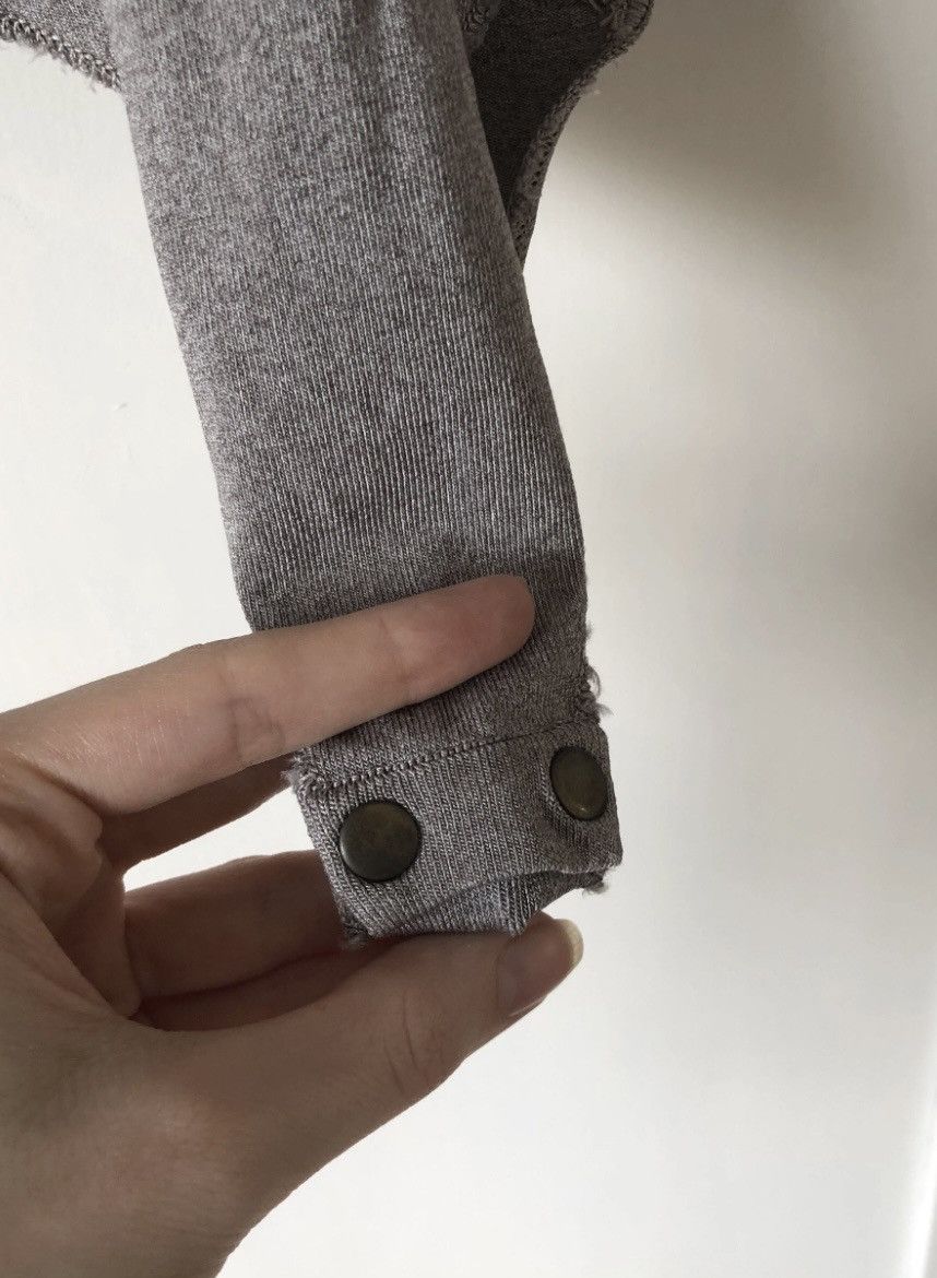 Alaia Alaïa Sculpted Grey Long-Sleeve Bodysuit- Top Size L / US 10 / IT 46 - 6 Thumbnail