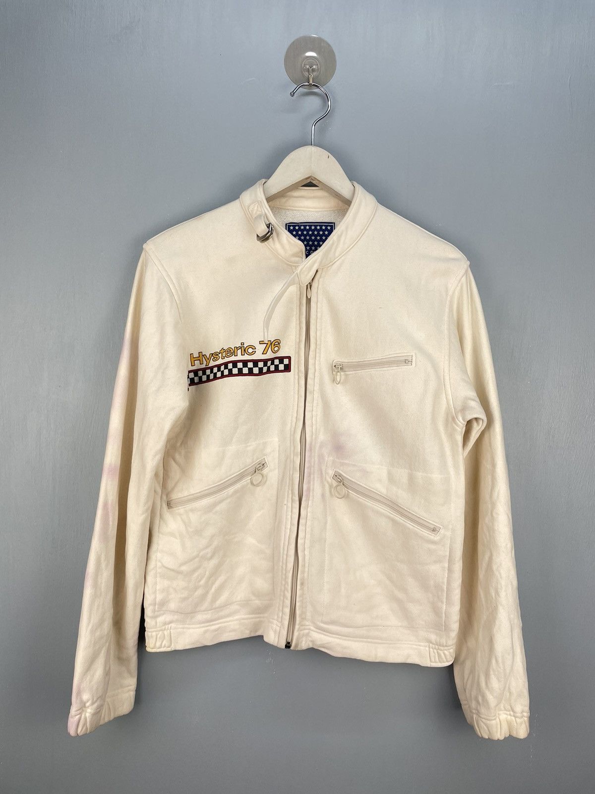 Hysteric Glamour 76 racing zip up jacket