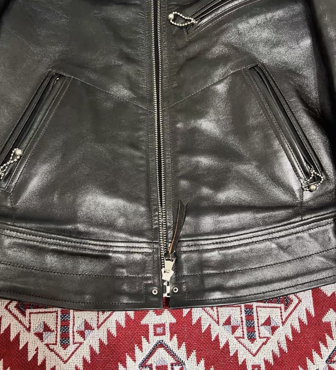 Freewheelers Freewheelers wooden box Mulholland Drive horse leather coat Size US S / EU 44-46 / 1 - 7 Thumbnail