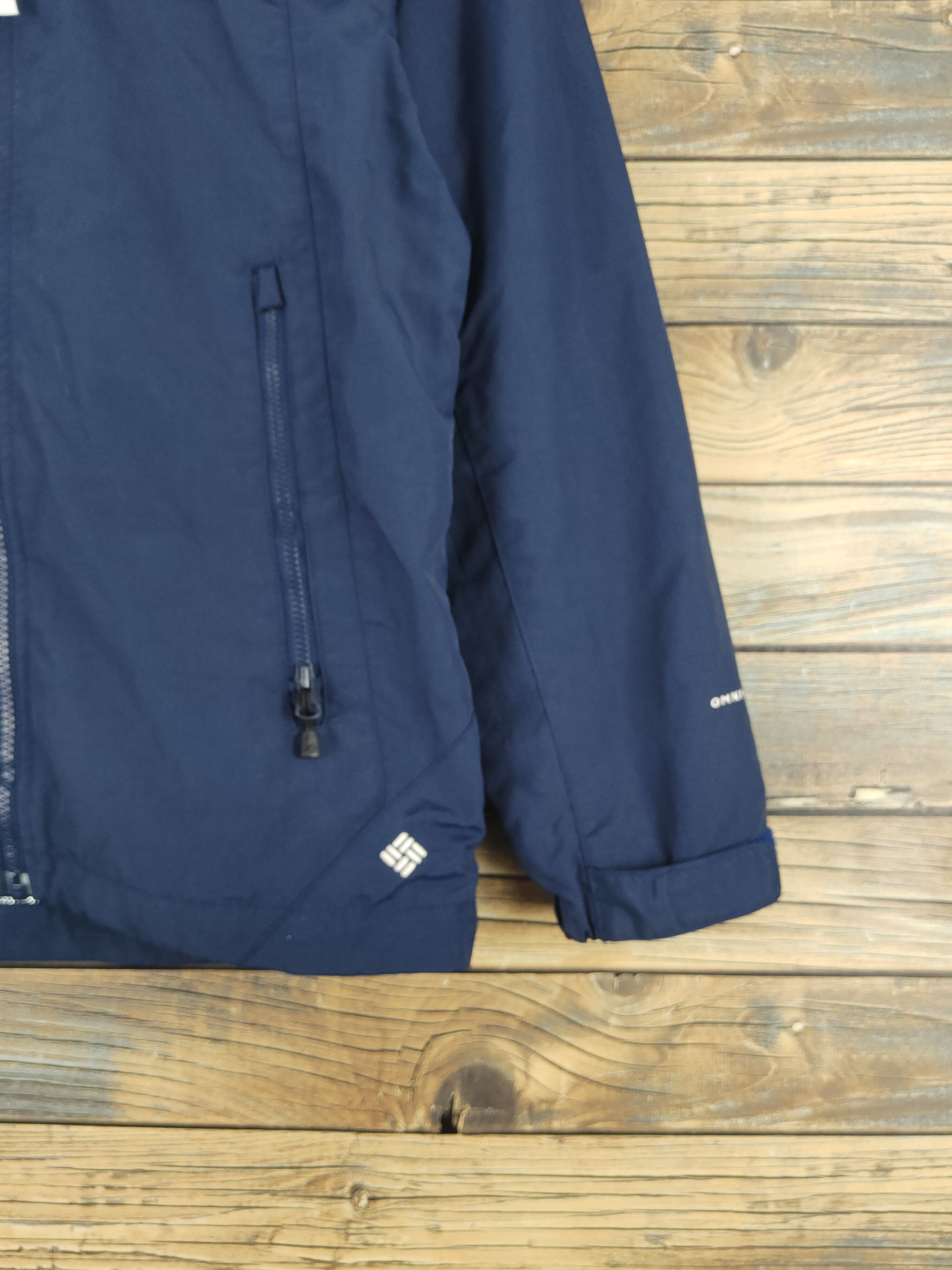 Columbia Columbia Navy Nylon Sportswear Hoodie Sweaters #W2255 Size US S / EU 44-46 / 1 - 6 Thumbnail