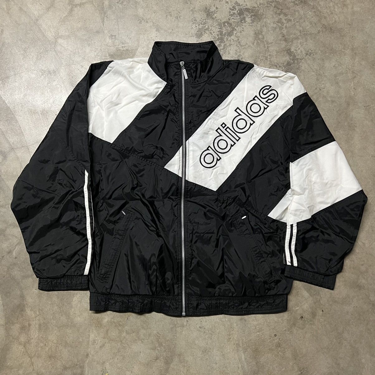 Adidas × Vintage Vintage 90’s Adidas Full-Zip Windbreaker Track Jacket Size US L / EU 52-54 / 3 - 2 Thumbnail