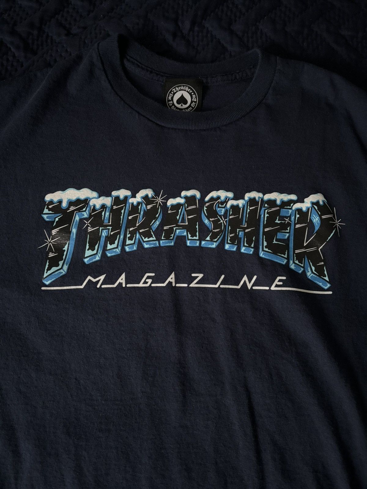 Thrasher Thrasher Magazine Navy Blue T-Shirt Size US M / EU 48-50 / 2 - 2 Thumbnail