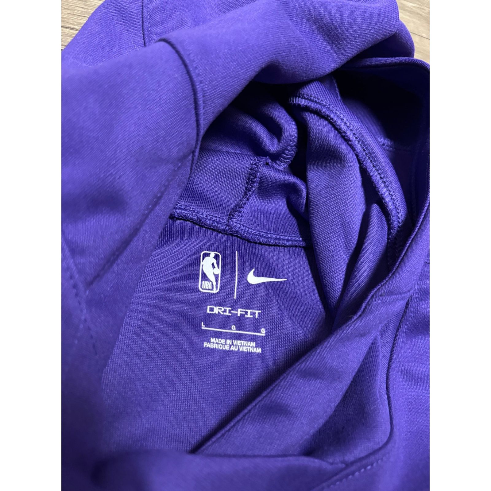 NBA × Nike Nike Los Angeles Laker Purple Hoodie Sz L Size US L / EU 52-54 / 3 - 3 Thumbnail