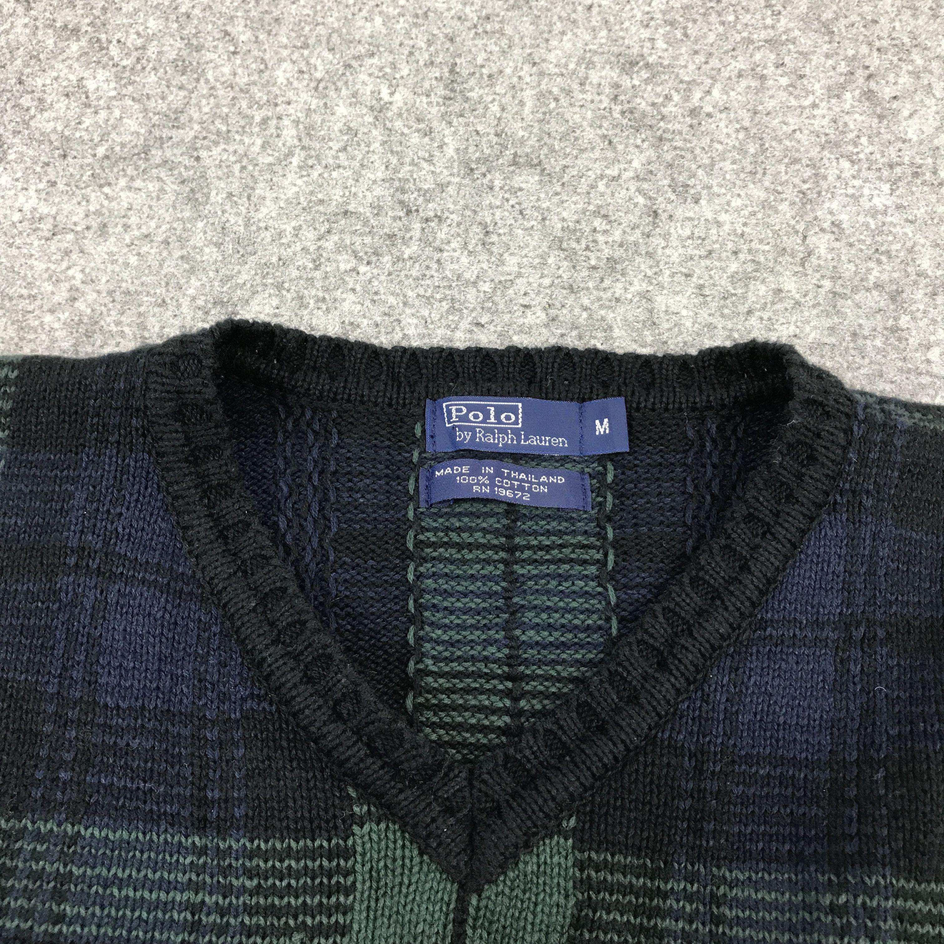 Polo Ralph Lauren Polo ralph lauren V-Neck design knitwear Tartan vest jacket Size US M / EU 48-50 / 2 - 5 Thumbnail