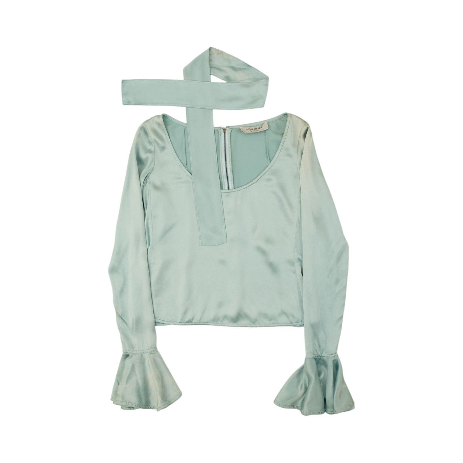 by Tom Ford F/W 2003 Silk Baby Blue Top