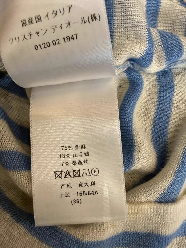Dior Dior Blue and white striped knitted cardigan coat Size XS / US 0-2 / IT 36-38 - 7 Thumbnail