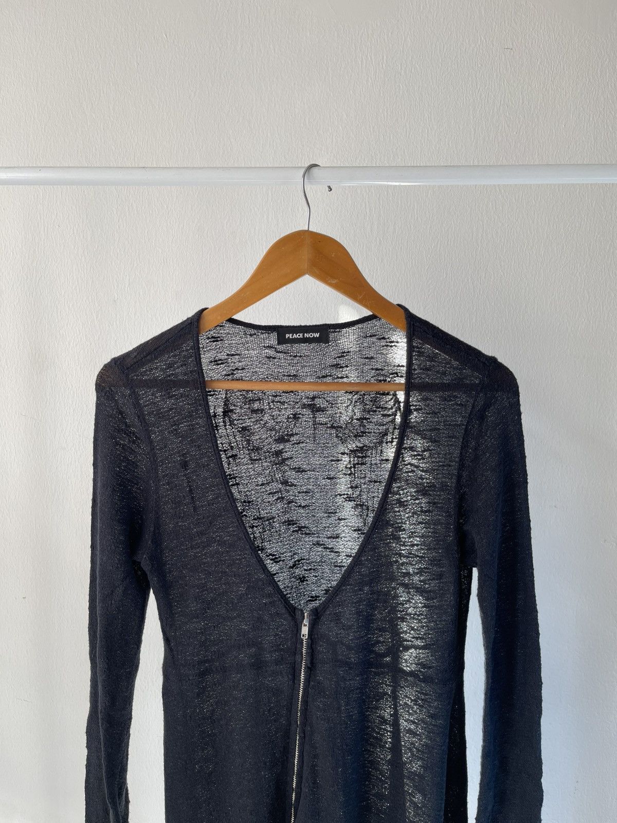 Beauty Beast × If Six Was Nine × Le Grande Bleu (L.G.B.) 2000s Peace Now Vampire Zip Cardigan Size S / US 4 / IT 40 - 5 Thumbnail