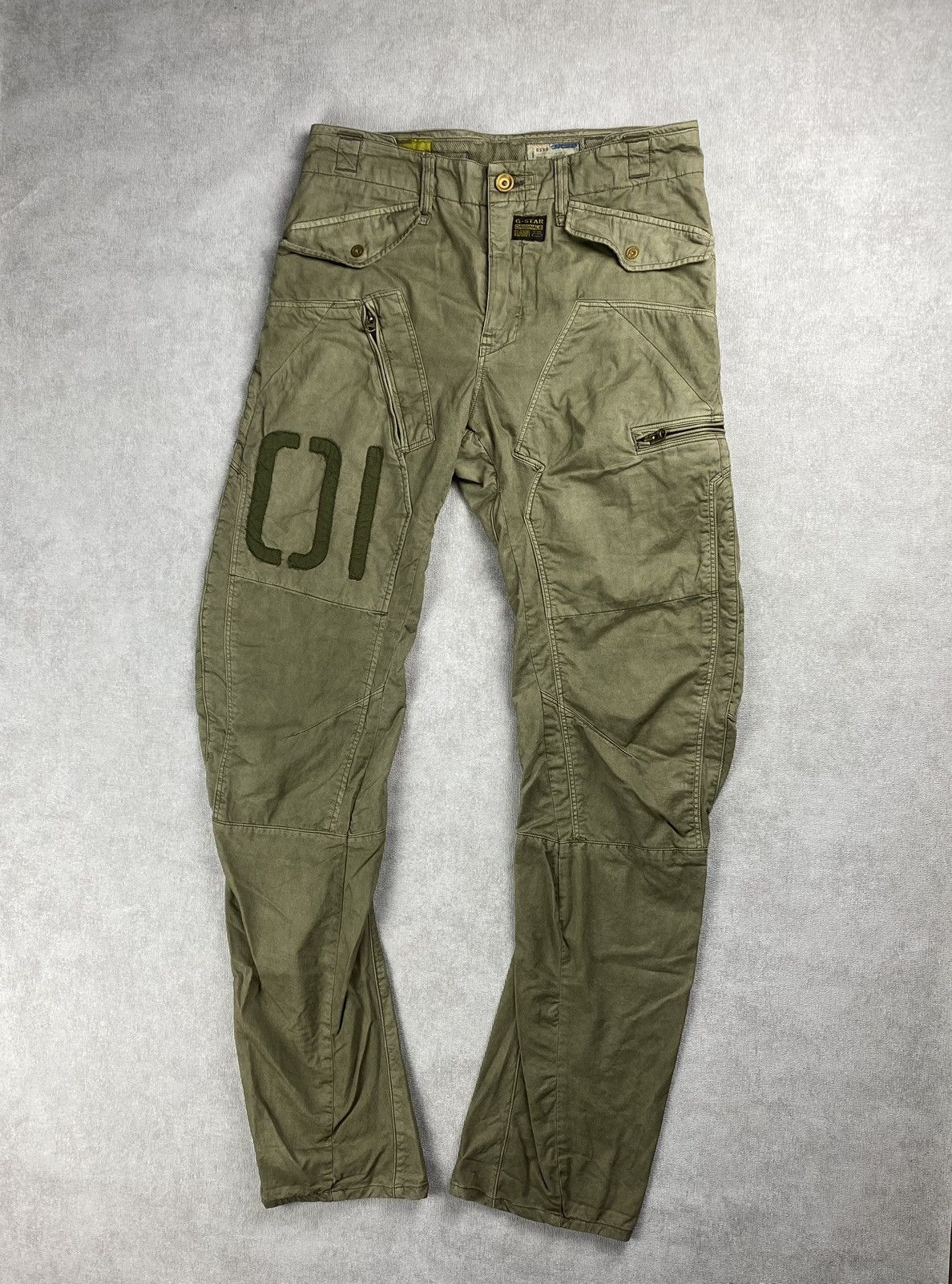 G-Star Vintage multi pocket cargo G-Star Raw jeans y2k Size US 31 - 1 Thumbnail