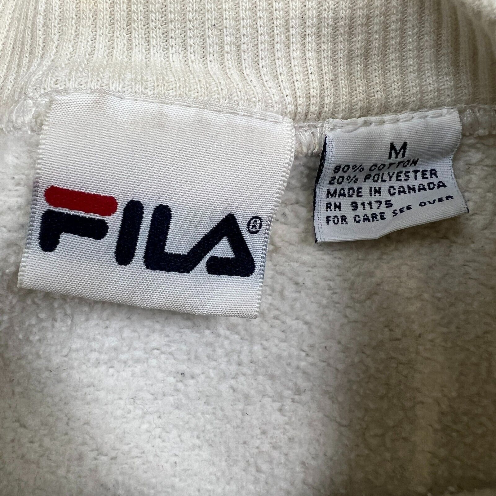 Fila × Vintage Vintage Fila Sweatshirt Medium Spell Out Pullover 90s Crew Size US M / EU 48-50 / 2 - 7 Thumbnail