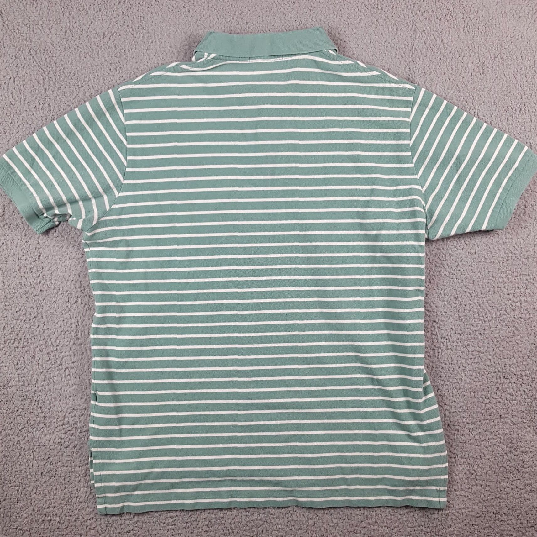 Ralph Lauren VINTAGE Ralph Lauren Striped Polo Shirt XL Seafoam Green Preppy Grunge Skate 90s Mens Size US XL / EU 56 / 4 - 6 Thumbnail