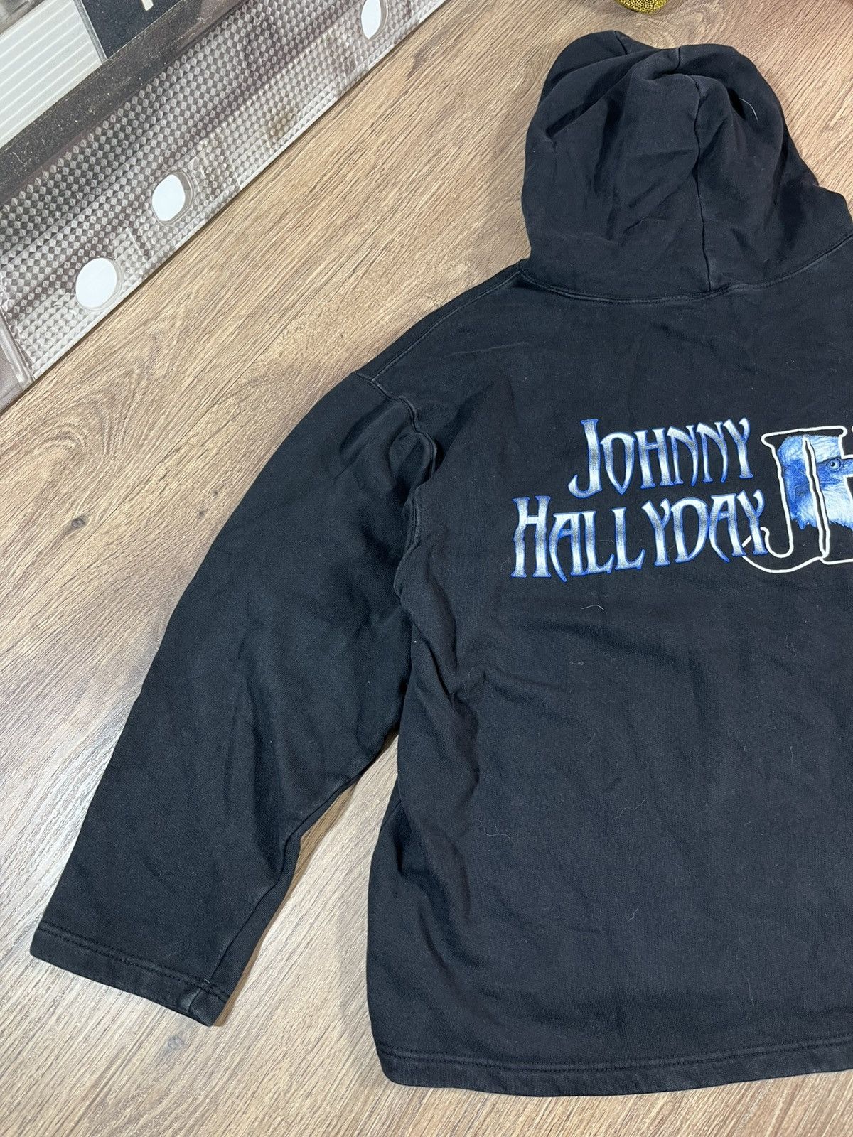 Band Tees Johnny Hallyday 90s Very Rare Hoodie Size US XL / EU 56 / 4 - 11 Thumbnail