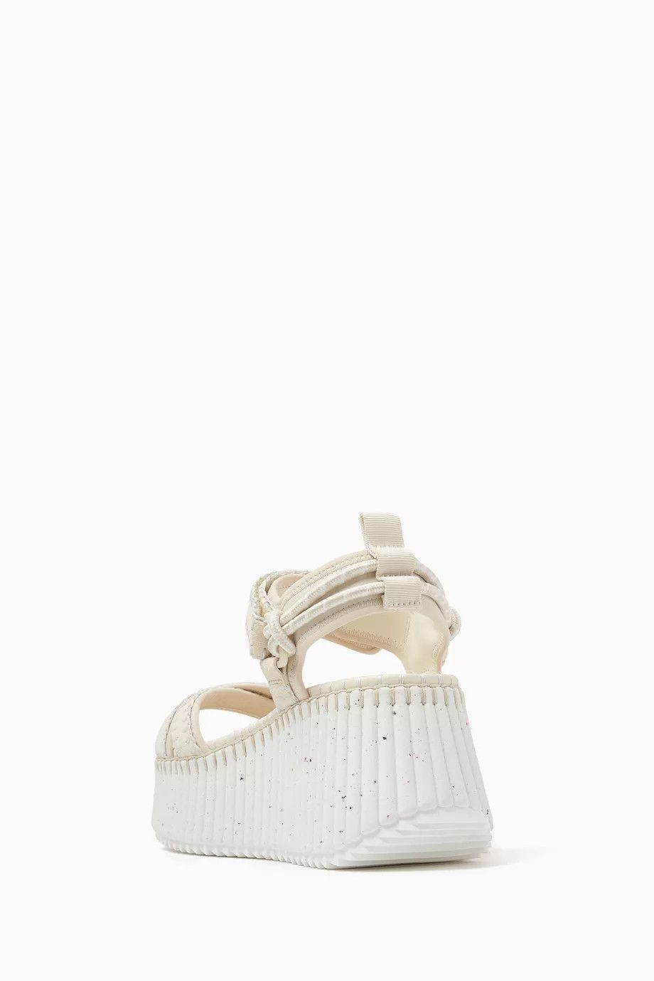 Chloe oc11z0525 Nama Wedge Sandals in Ivory Size US 11 / IT 41 - 3 Thumbnail