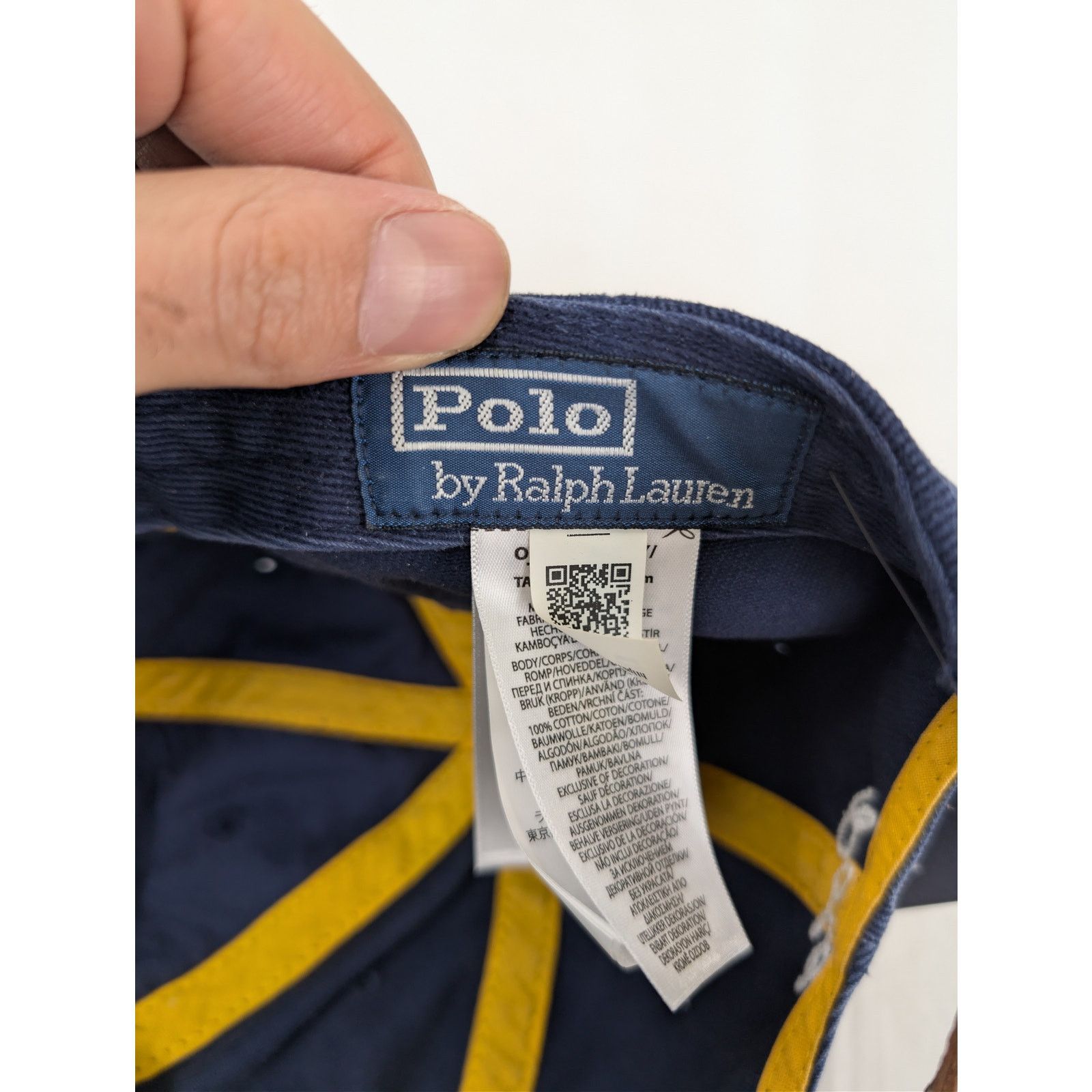 Ralph Lauren o1rshd1 CC20 Size: OS / Ralph Logo Cap / Hat in Navy Blue Size ONE SIZE - 10 Thumbnail