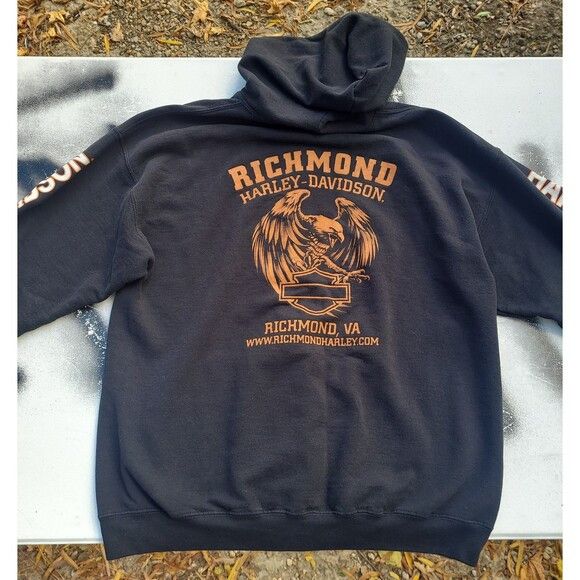Harley Davidson Vintage Harley Davidson Richmond Full Zip Hoodie Size US XL / EU 56 / 4 - 9 Thumbnail