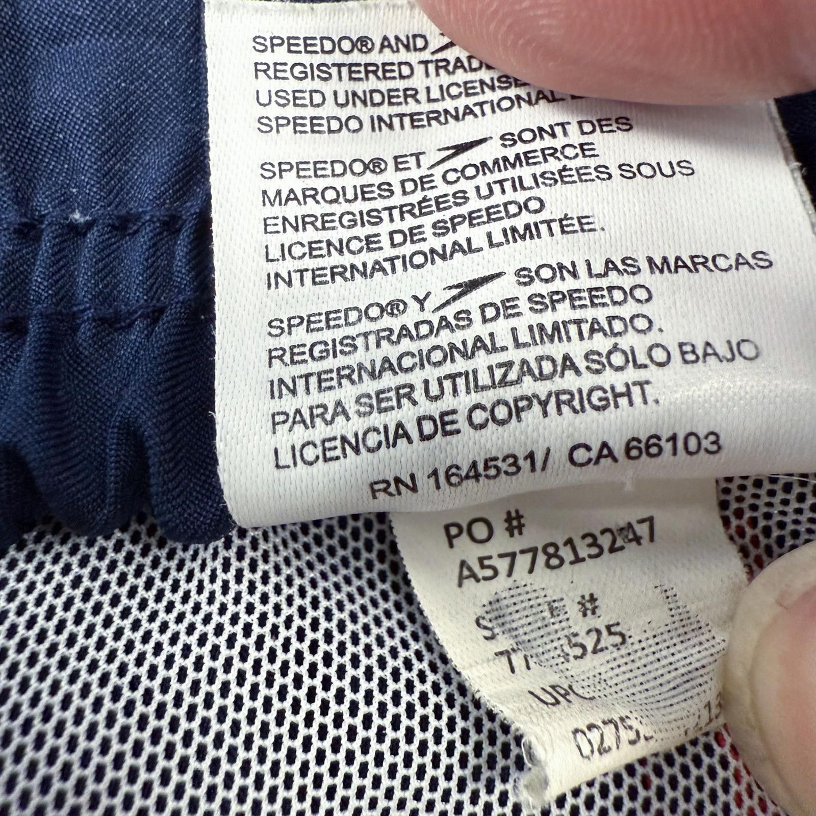 Speedo Speedo Men's Swim Trunks Red White Blue July 4th - L Size US 34 / EU 50 - 4 Thumbnail