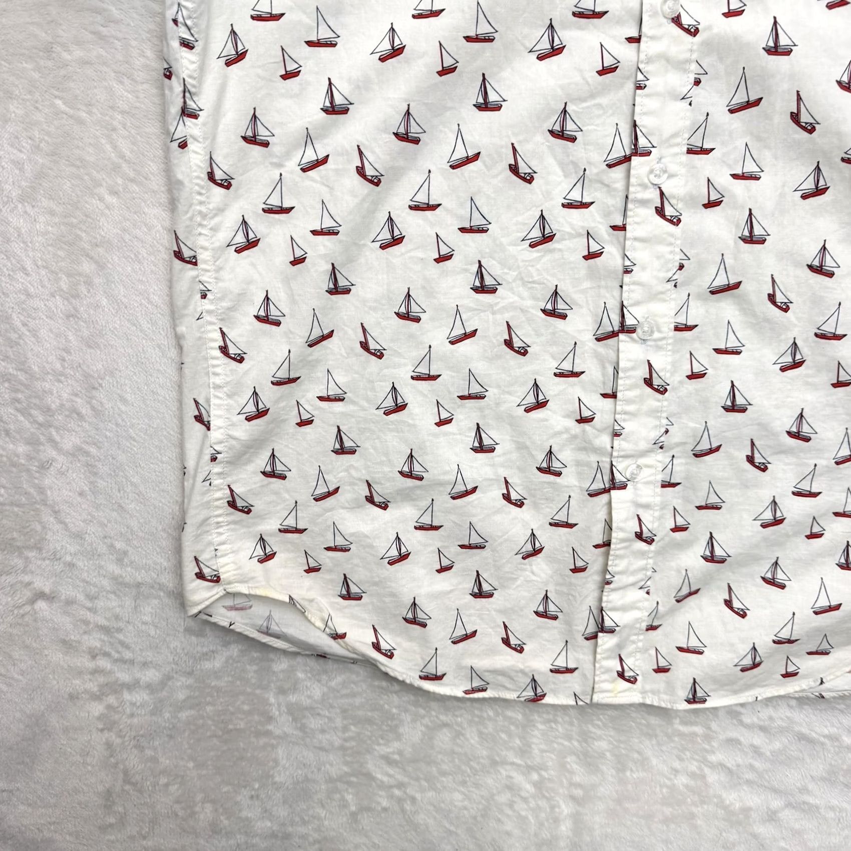 J.Crew J.Crew Shirt Mens Large White Sailboat Print Button-Down Beach Nautical AOP Shirt Shirt Mens Large White Sailboat Print Button-Down Beach Nautical AOP Size US L / EU 52-54 / 3 - 7 Thumbnail