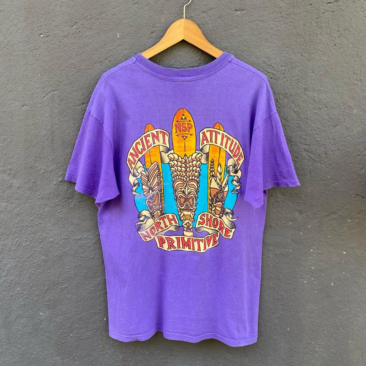 Sun Surf Thrashed Faded 90s North Shore Primitive Surf Brand Tee Size US L / EU 52-54 / 3 - 1 Thumbnail