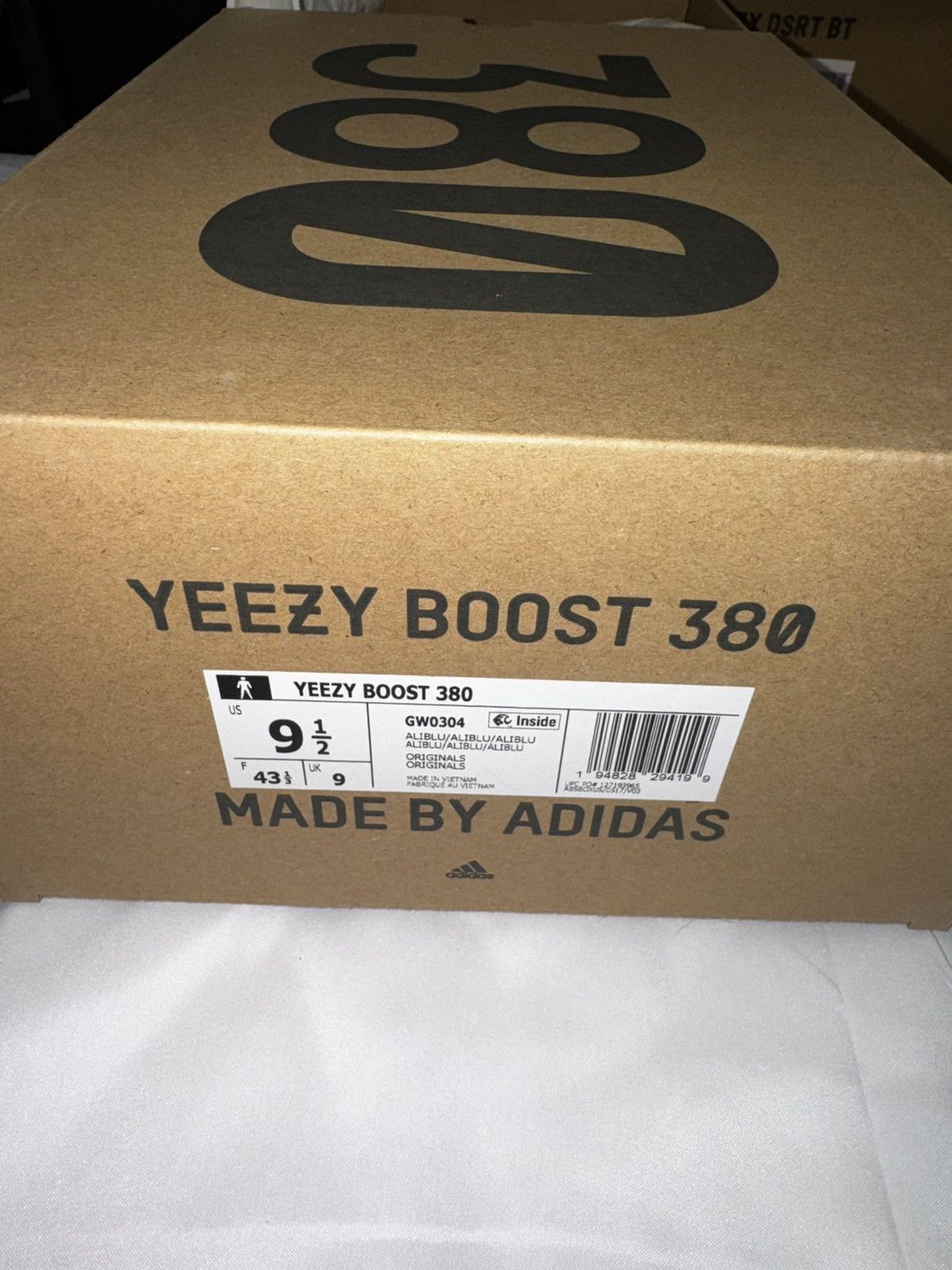Yeezy Adidas Yeezy Boost 380 'Alien Blue' Size US 9.5 / EU 42-43 - 8 Thumbnail