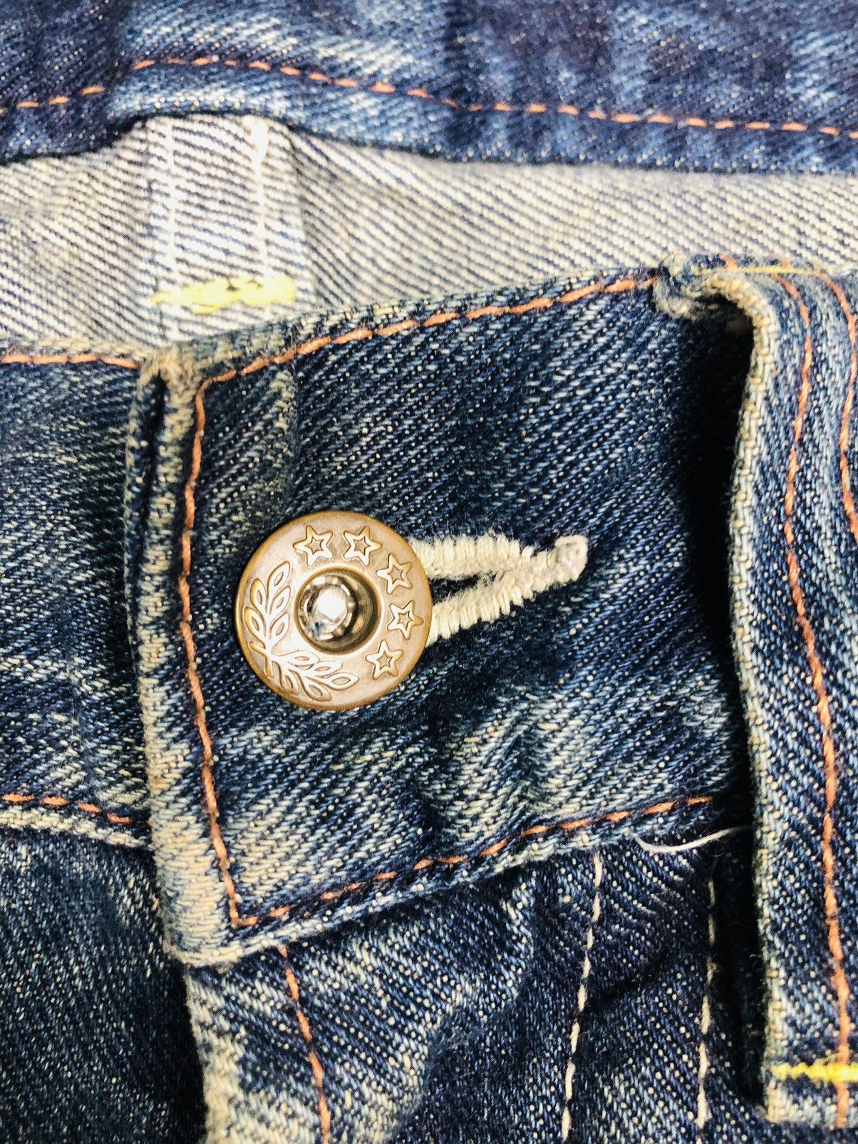 If Six Was Nine Rock Wood Distress Jeans (36) Size US 32 / EU 48 - 7 Thumbnail