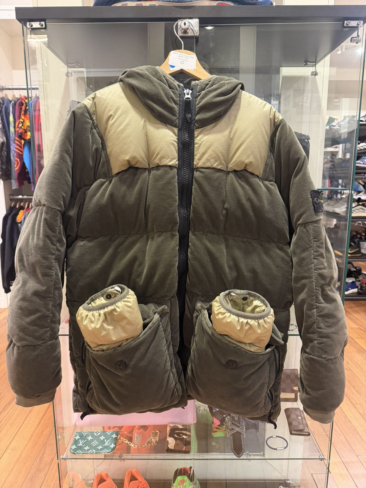 Stone Island Stone Island Cotton Velvet Down Puffer Jacket Size US L / EU 52-54 / 3 - 1 Thumbnail