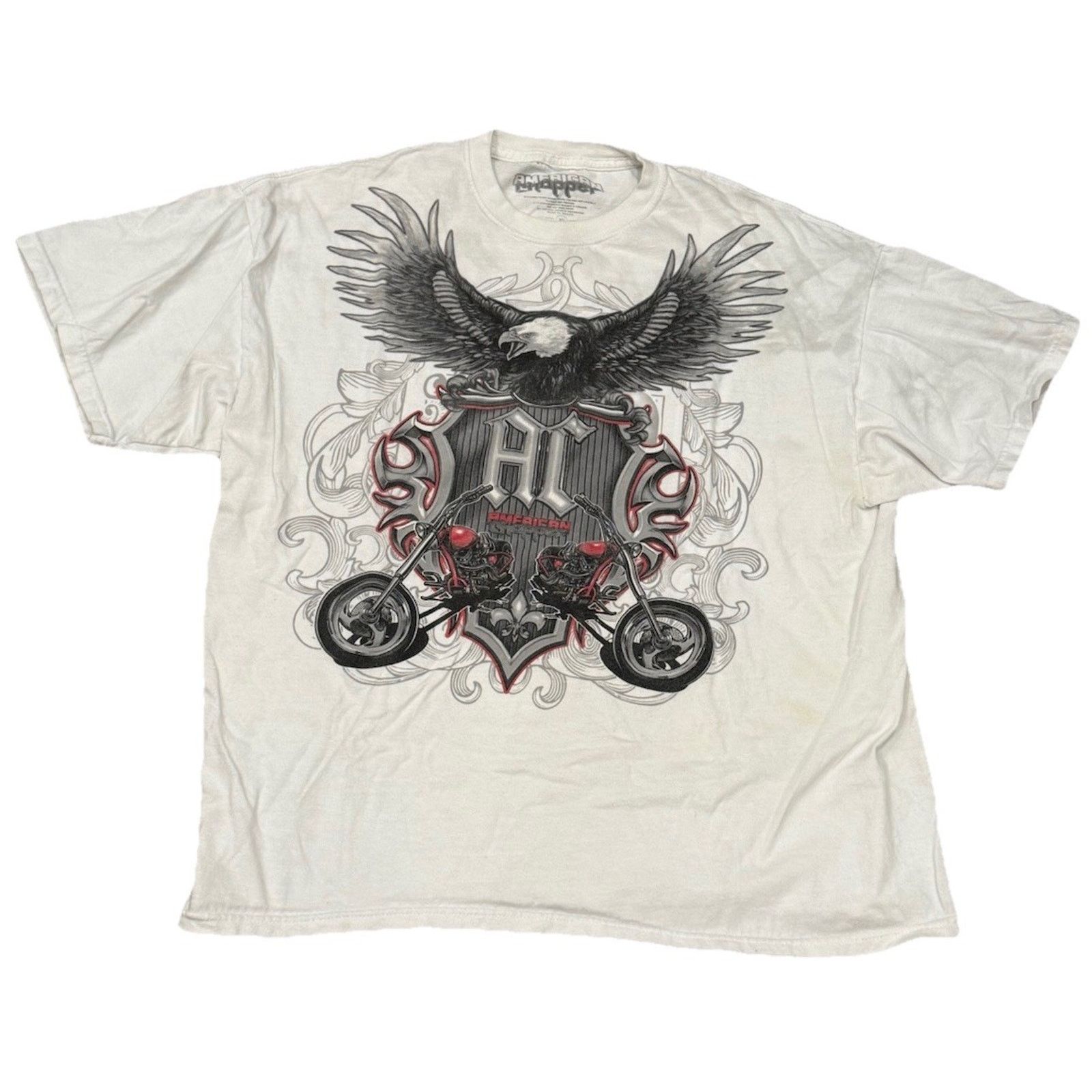 West Coast Choppers American Chopper Tee Shirt Y2K Graphic Men’s XL Eagle AOP Size US XL / EU 56 / 4 - 1 Thumbnail