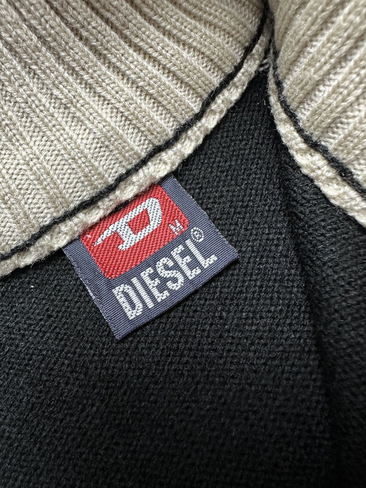 Diesel Diesel Vintage Distressed Knitwear Wool Half-Zip Sweater 90s Size US M / EU 48-50 / 2 - 7 Thumbnail