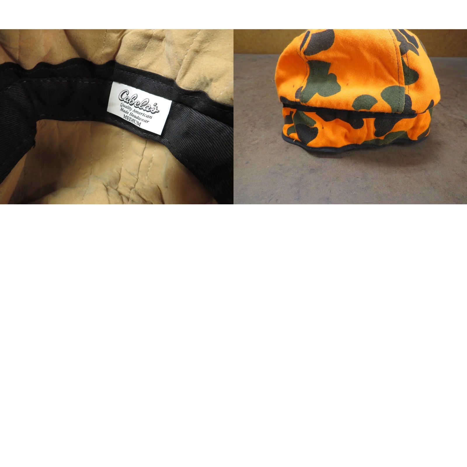 Vintage VINTAGE Cabela's Orange Camo Hat Adult Medium Deer hunting warm USA Size ONE SIZE - 8 Thumbnail