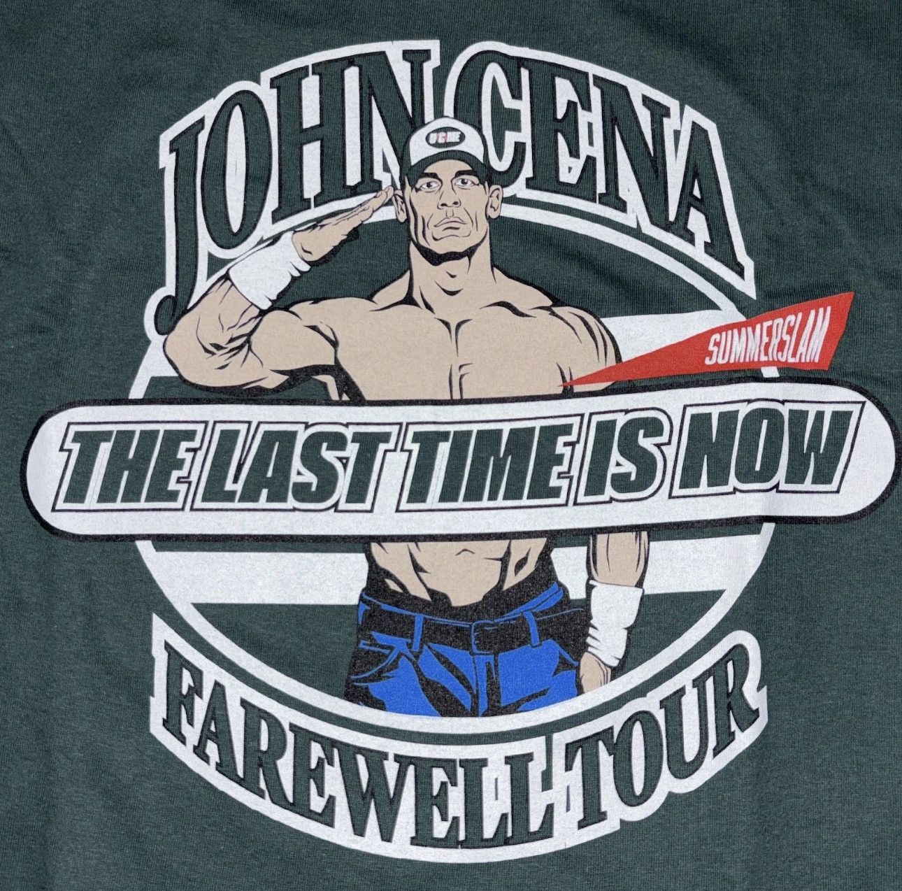 WWE WWE Authentic John Cena Summerslam Shirt 2025 NY Jets Size US XXL / EU 58 / 5 - 2 Thumbnail