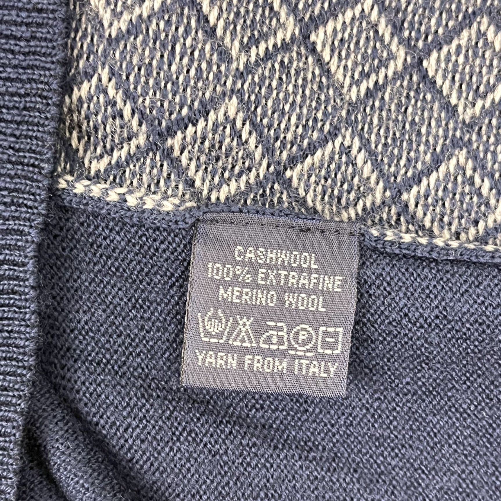 Vintage Zegna Baruffa Lane Sweater Vest Mens Large Blue Merino Wool Jumper Preppy Size US L / EU 52-54 / 3 - 7 Thumbnail