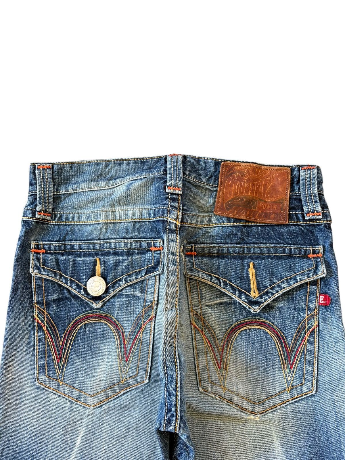 Edwin Vintage Edwin Blue Trip Faded Wash Distressed Jeans Size 31" - 4 Thumbnail