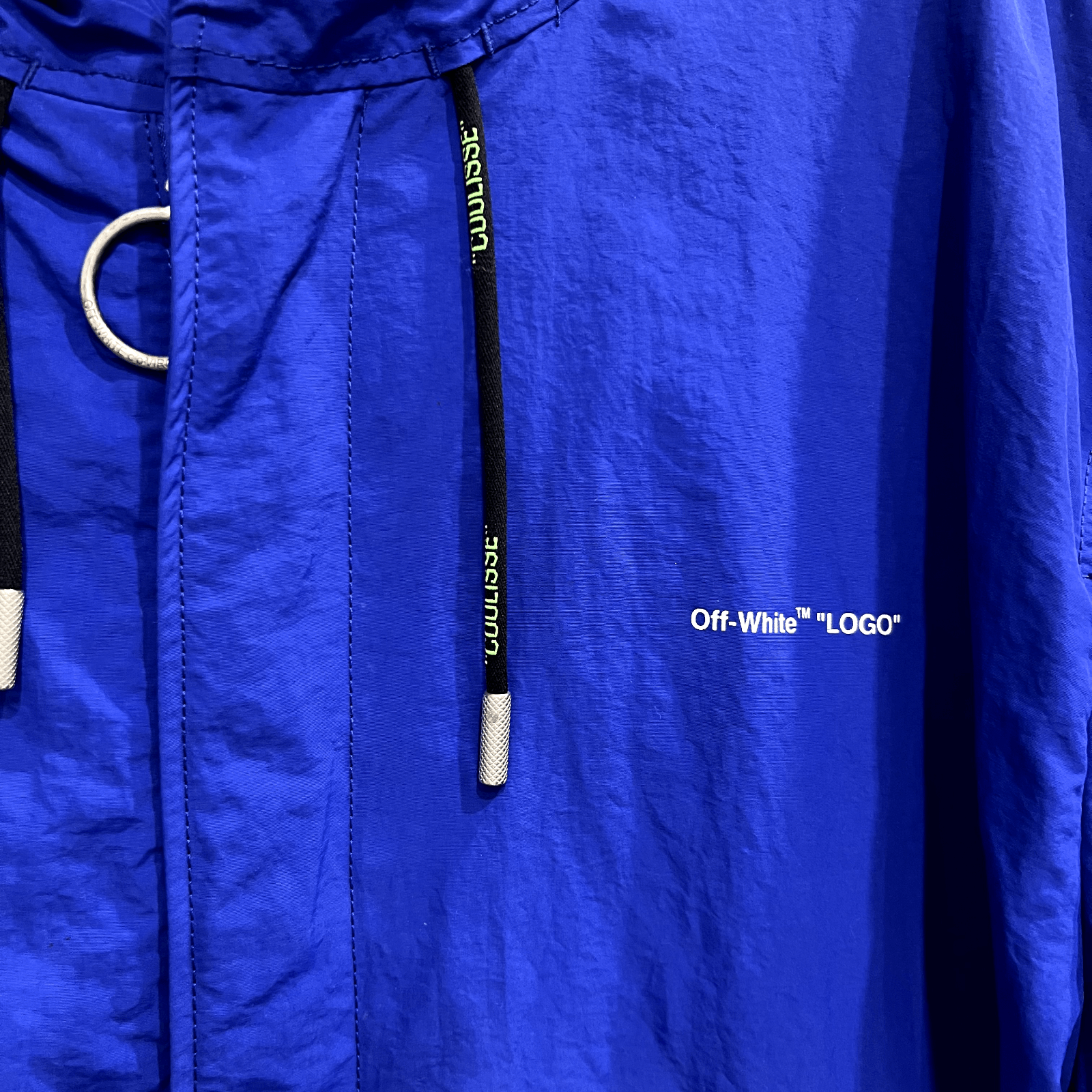 Off-White $1215 NWT Midi Trench Diag Raincoat Jacket Size US XL / EU 56 / 4 - 4 Thumbnail