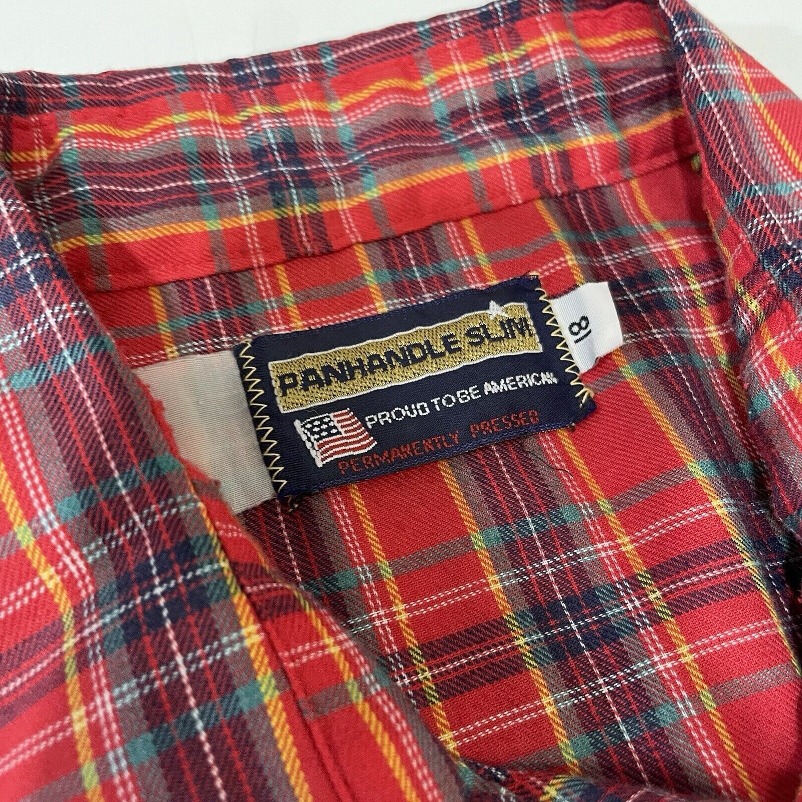 Panhandle Slim VTG PANHANDLE SLIM Mens Pearl Snap Western Shirt Plaid XL Size US XL / EU 56 / 4 - 3 Thumbnail
