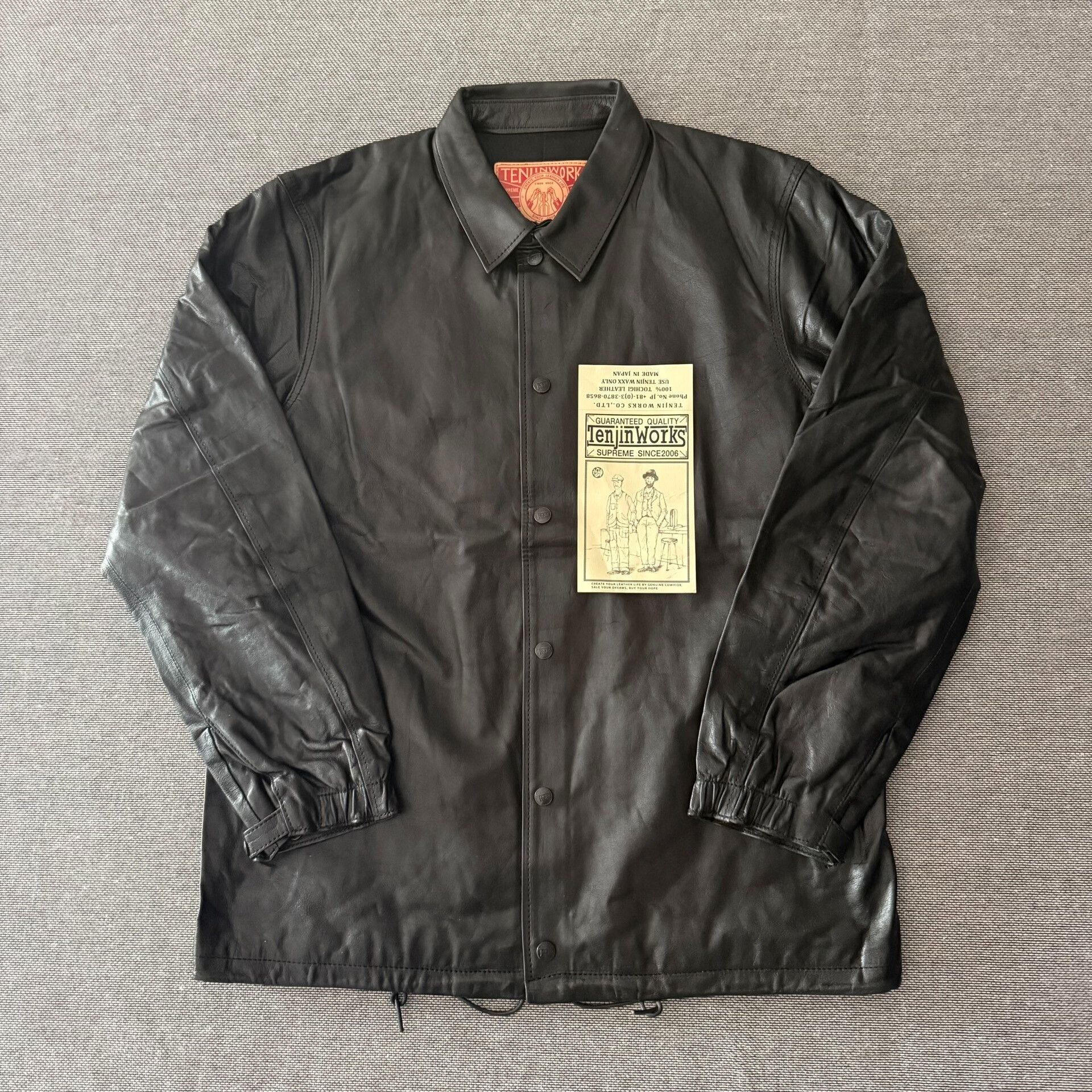 Japanese Brand Tenjin Sj01 Tochigi Cowhide Coach Jacket Size US XXS / EU 40 - 1 Thumbnail