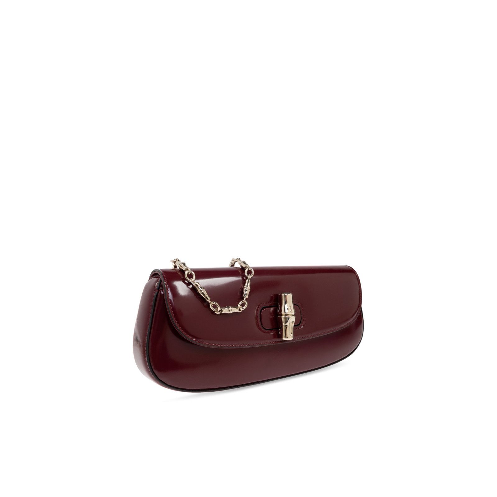 Gucci GUCCI Bamboo Small Bordeaux Shoulder Bag New & Authentic Size ONE SIZE - 3 Thumbnail