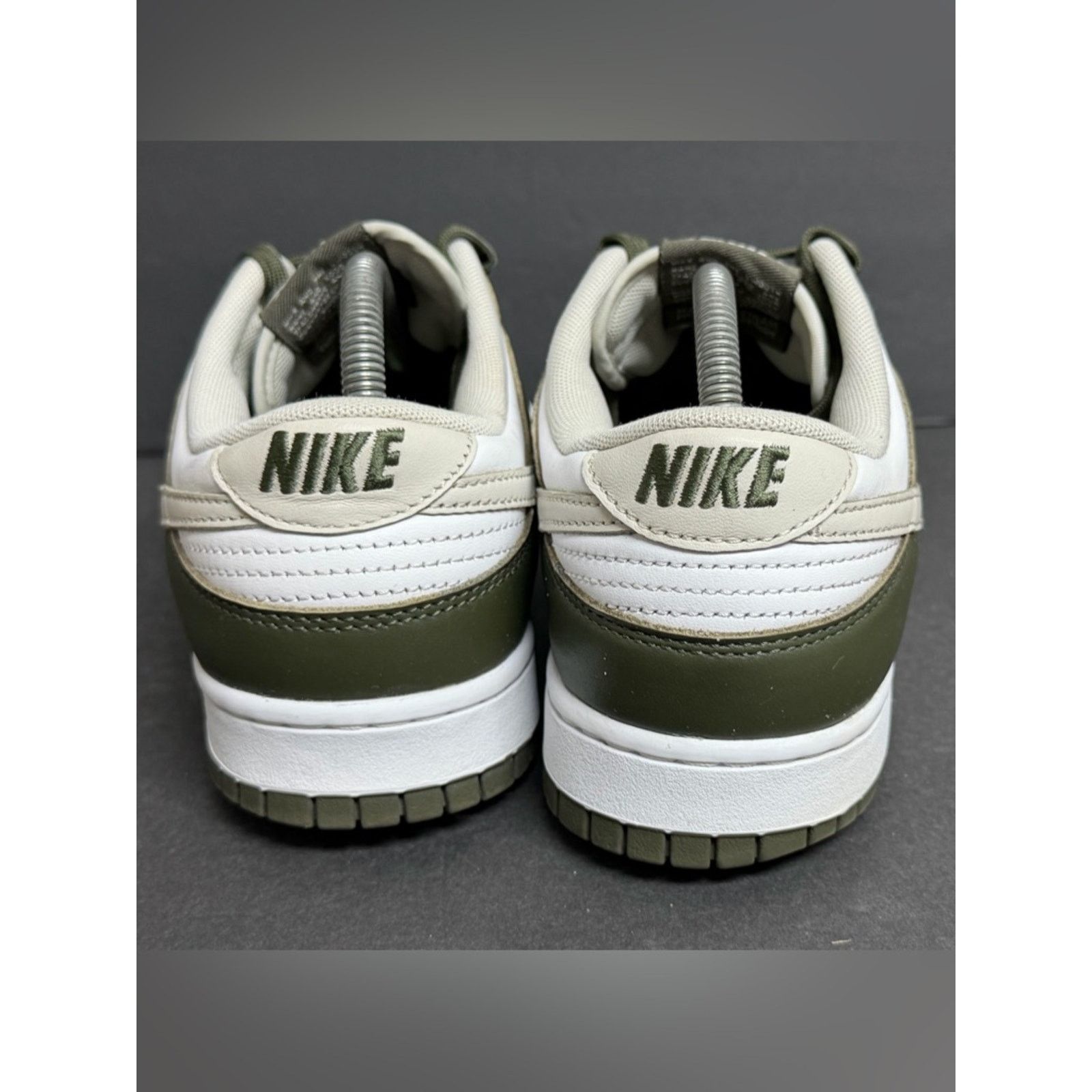 Nike Men’s Size 9.5 Nike Dunk Low Oil Green Cargo Khaki White Size US 9.5 / EU 42-43 - 7 Thumbnail