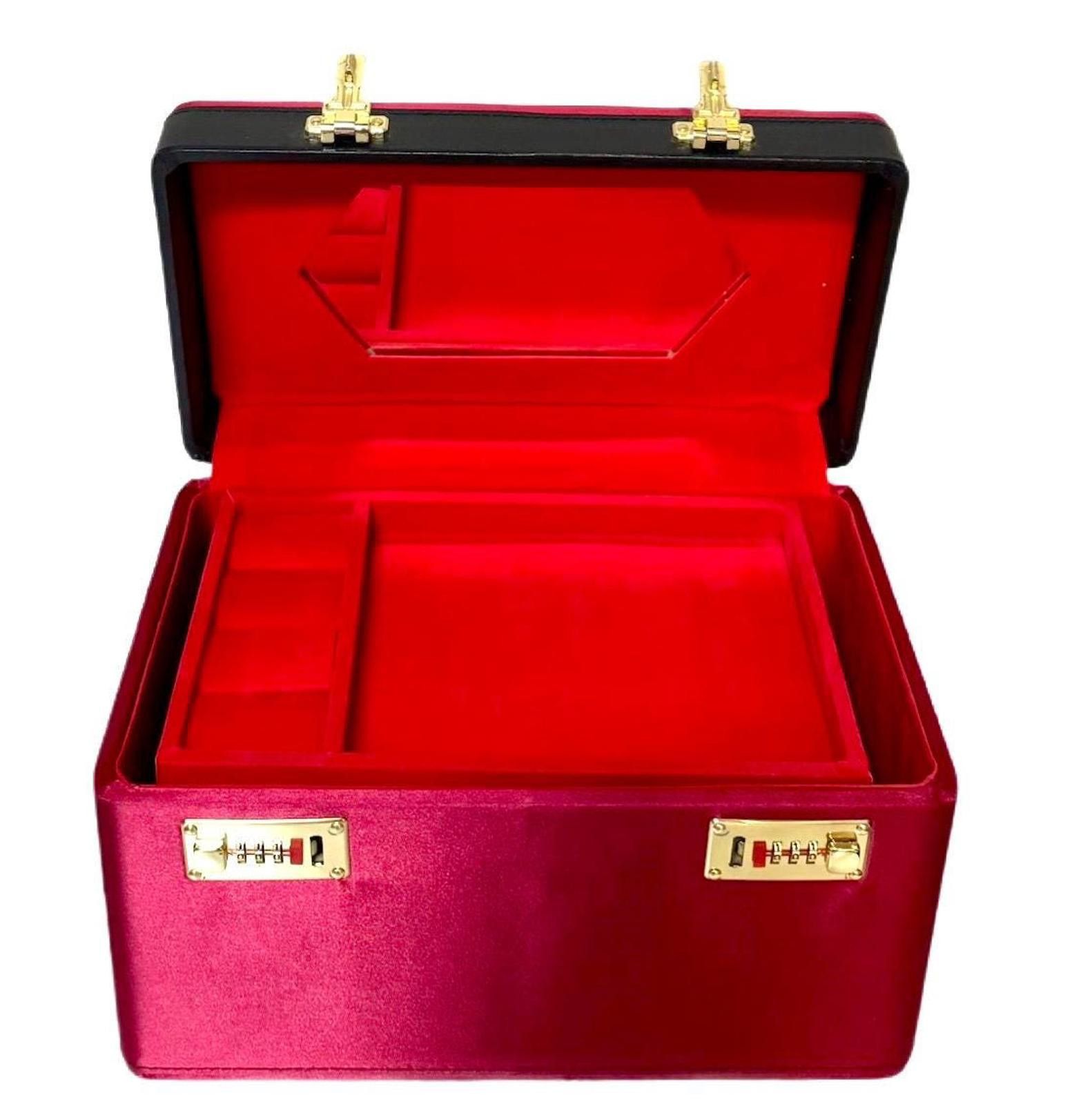 Other Jewelry Briefcase Box Red Large: PU Leather Organizer Size ONE SIZE - 2 Thumbnail