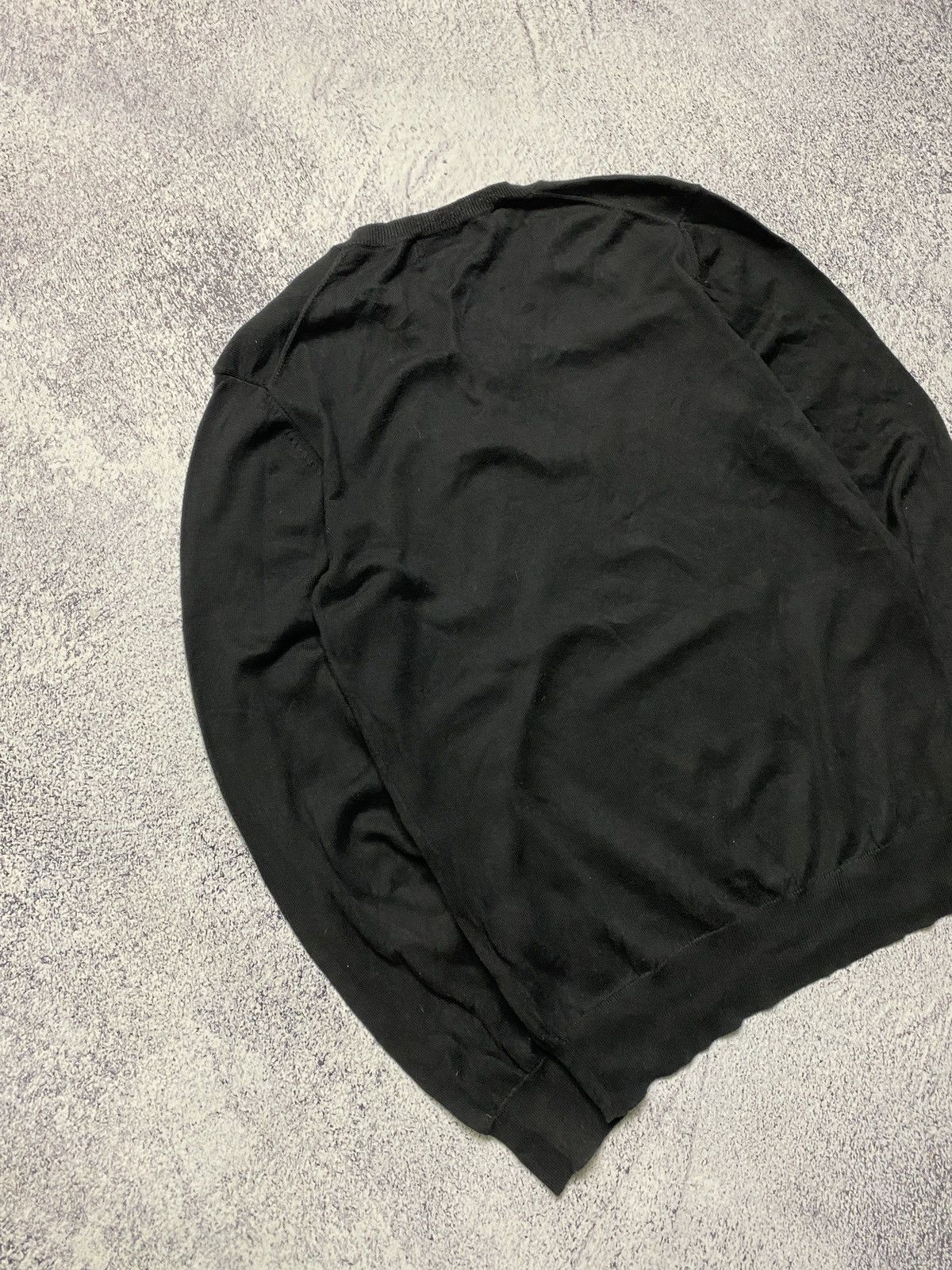 Polo Ralph Lauren Vintage Polo Ralph Lauren Luxury Black V-Neck Sweater Size US M / EU 48-50 / 2 - 7 Thumbnail