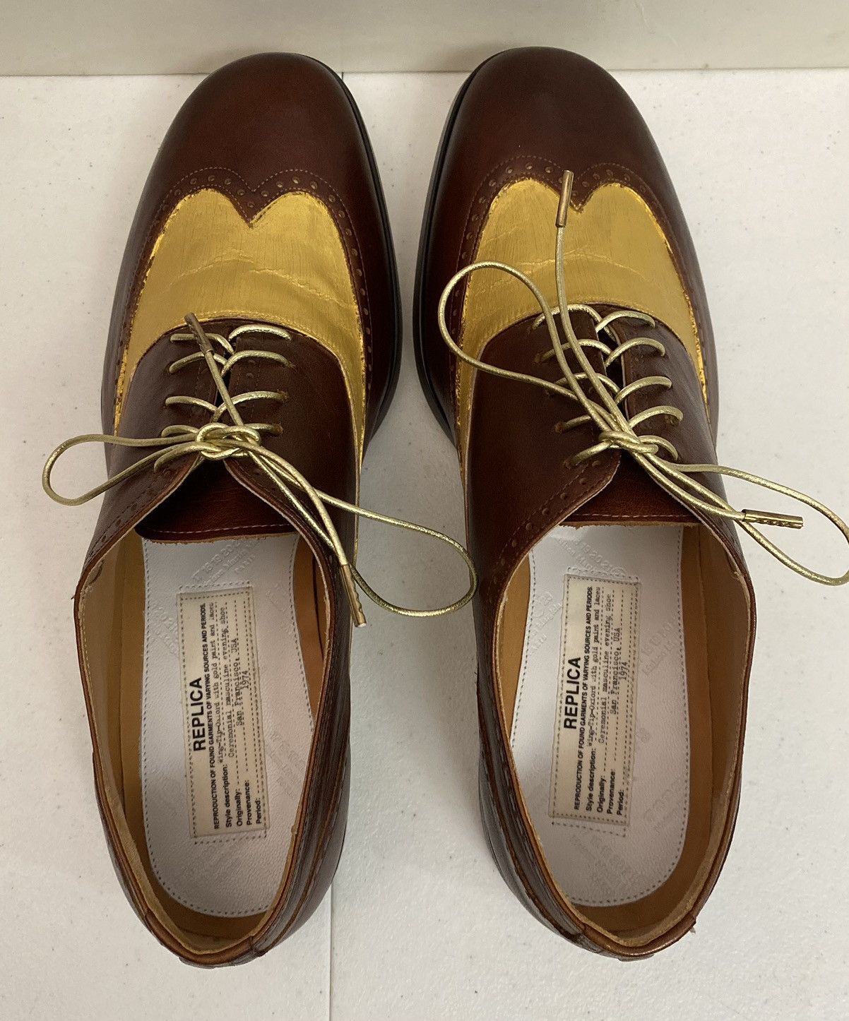 Maison Margiela Maison Margiela 22 🇮🇹 70’s San Fran Ceremony Wingtip Reps New Size US 9 / EU 42 - 17 Thumbnail