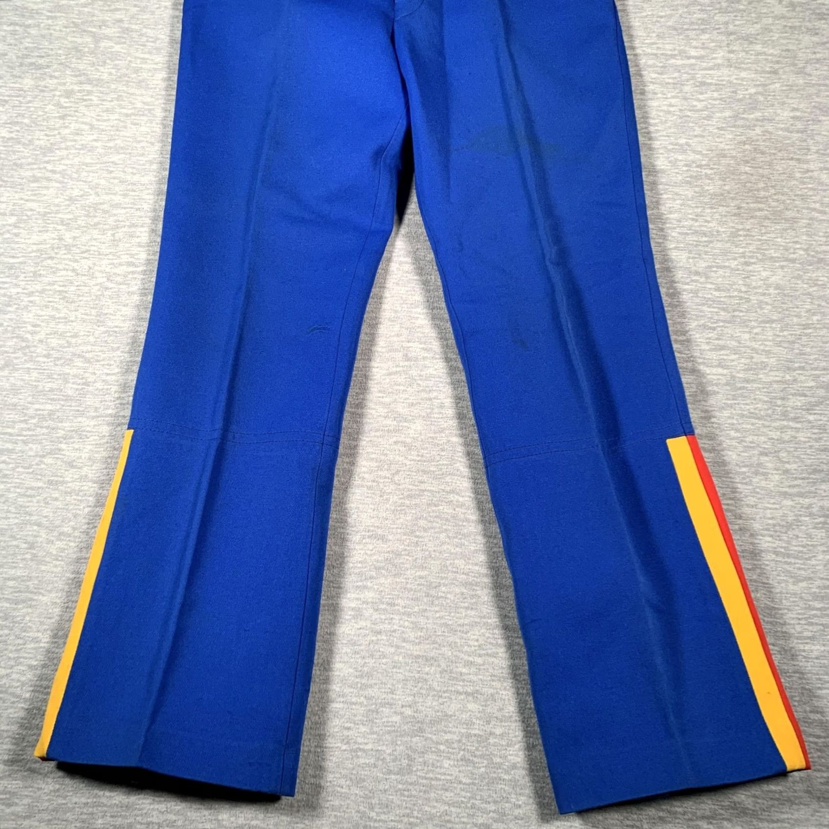 Vintage Edelweiss Pants 32 Blue Stripe Stirrup Zip Pocket Uniform Innsbruck Mens Size US 32 / EU 48 - 3 Thumbnail