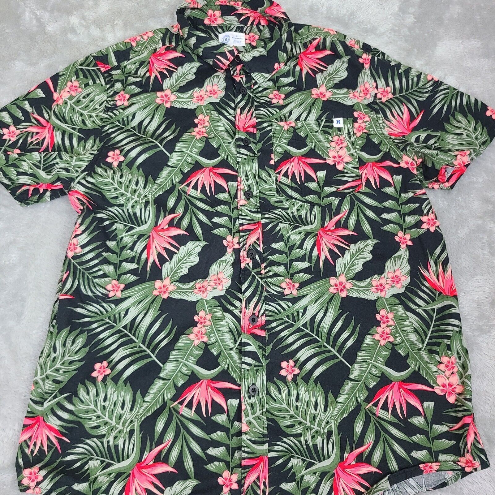 Hurley Hurley Lanai Stretch Short Sleeve Woven Shirt Floral CJ5221 Size US S / EU 44-46 / 1 - 1 Thumbnail
