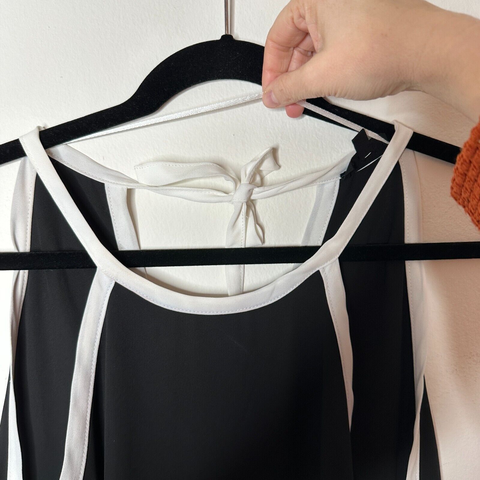 Other FATE Black & White Lined Stripe Tie Side Back Halter Top S Size S / US 4 / IT 40 - 3 Thumbnail