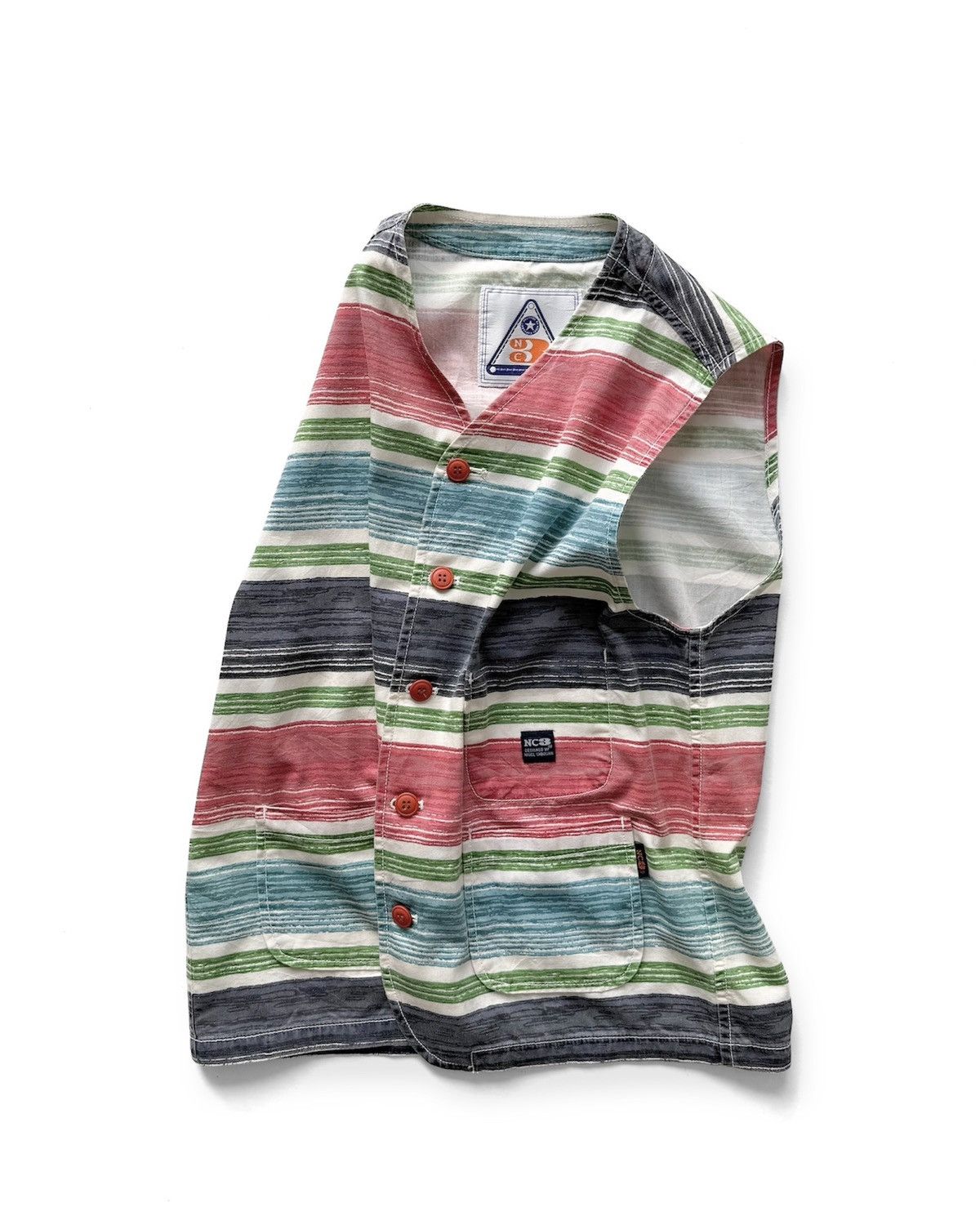 Nigel Cabourn VINTAGE 90s NC3 NIGEL CABOURN NATIVE VEST SHIRT Size US L / EU 52-54 / 3 - 2 Thumbnail