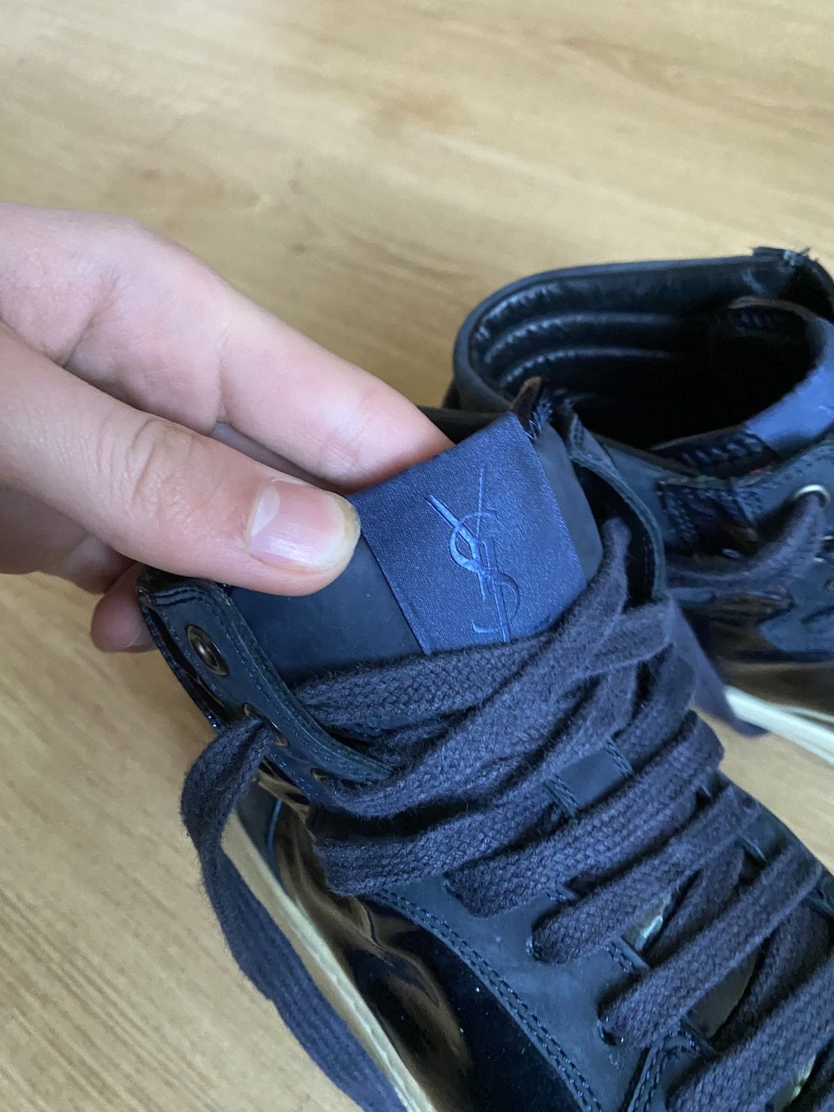 Yves Saint Laurent Saint Laurent (YSL) SL/01H High-Top Sneakers Size US 7 / EU 40 - 9 Thumbnail