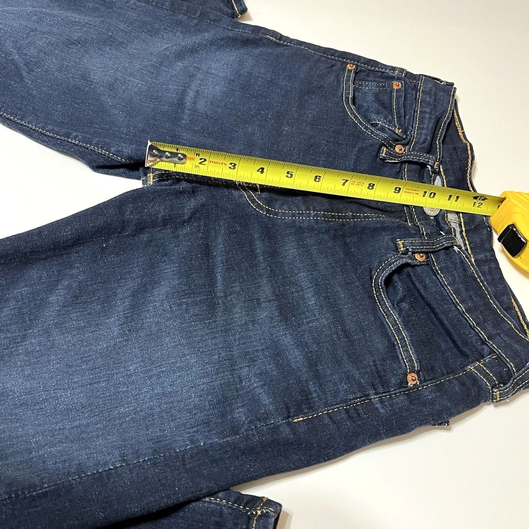 Levi's Levi's 501 Jeans Mens 30x30 30x29 Blue Denim Button Fly Straight Leg Regular Rise 80s 90s Music USA USA Leather patch? Size US 30 / EU 46 - 4 Thumbnail