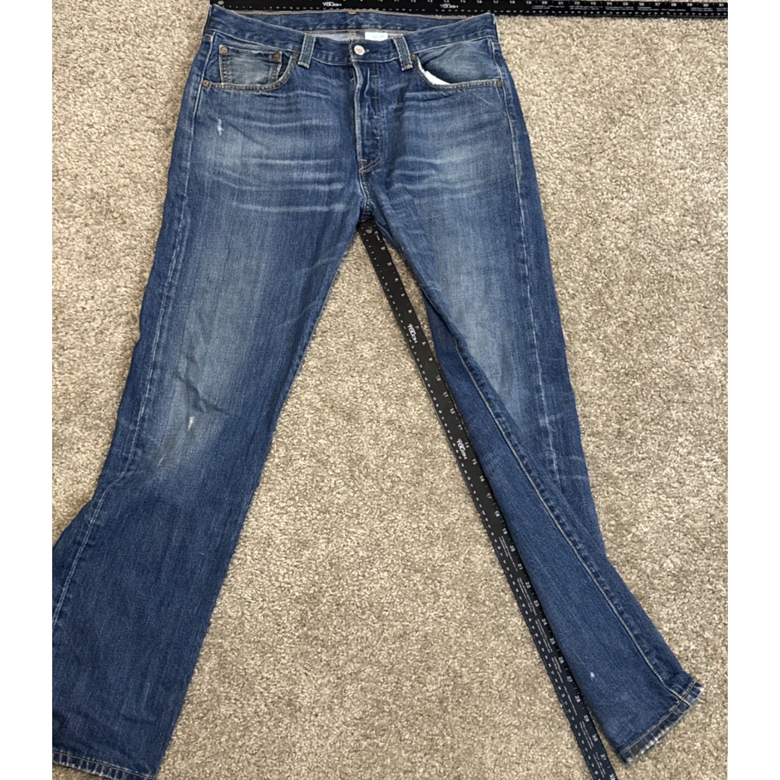 Levi's VINTAGE Levi's 501 XX Jeans Men 33x32 Denim Blue 90s Button Fly Straight Size US 33 - 6 Thumbnail