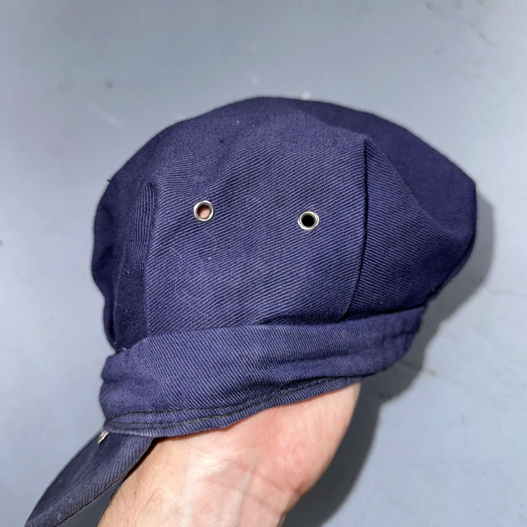 Carhartt VINTAGE Carhartt Cap Hat Denim 1950s 60s Union Workwear Conductor Heart Logo Blue Adult One Size 6 3/4 Mens Womens Girls Boys Size ONE SIZE - 7 Thumbnail