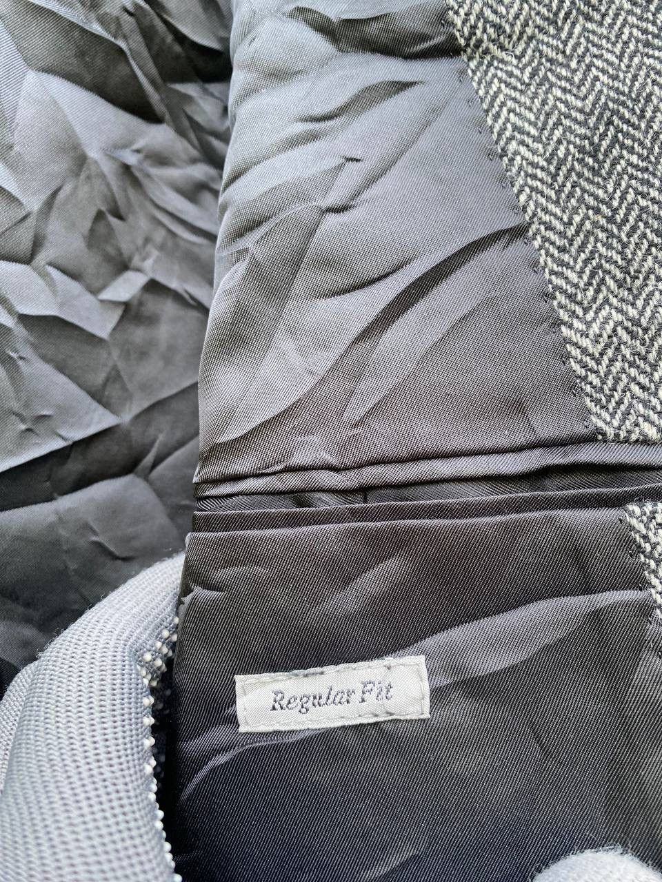 Uniqlo Uniqlo Grey Herringbone Wool Blazer Size US M / EU 48-50 / 2 - 6 Thumbnail