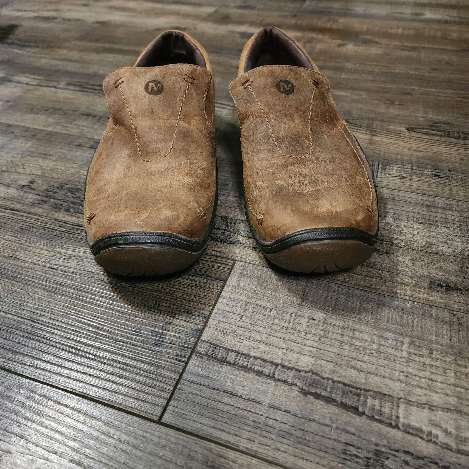 Merrell Merrell Mens Cedar Tan J43985 Leather loafer Size 9. BX42 Size US 9 / EU 42 - 5 Thumbnail